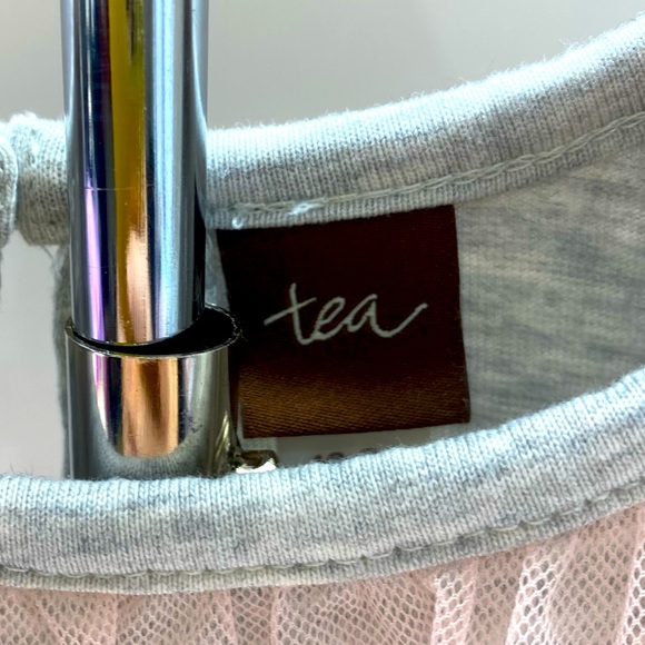 Gorgeous Tea Collection Three Quarter Sleeve Shirt with Gauze Tulle Layers - Picture 3 of 3